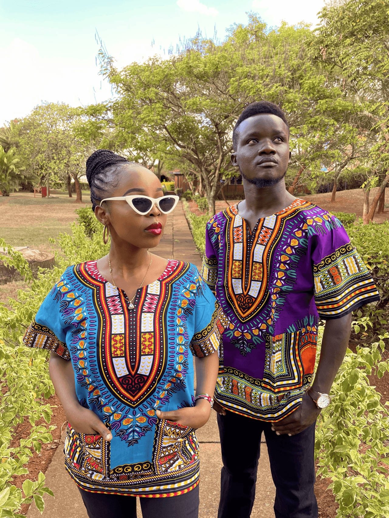 Chemise Kente Nzeng-Ayong